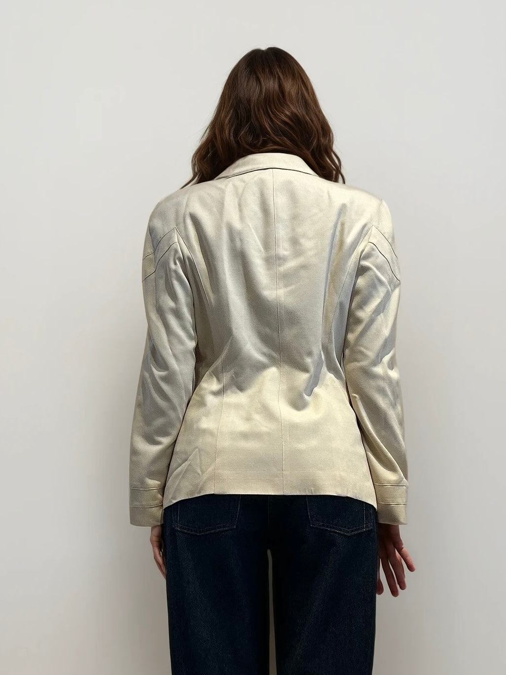 Escada Cream Collared Blazer