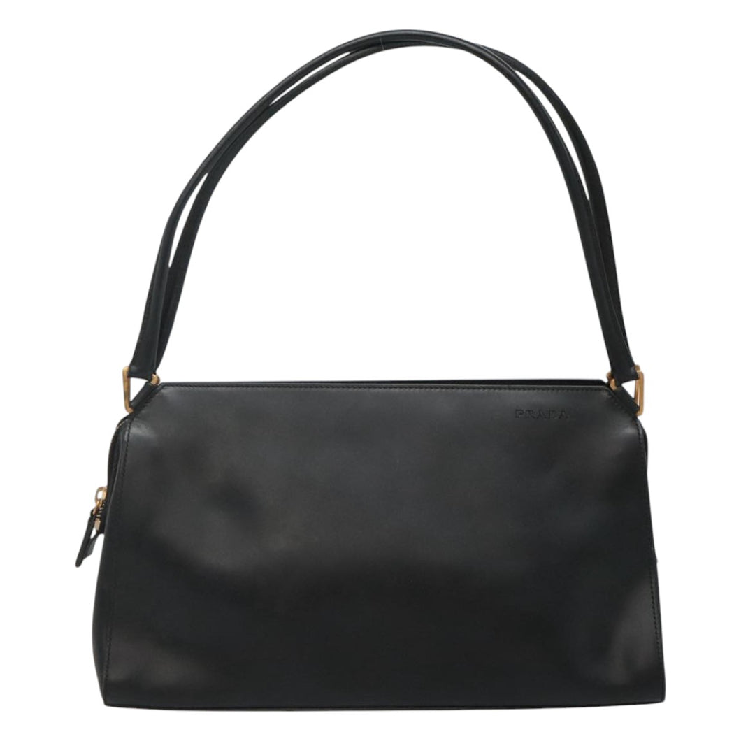 Prada Black Leather Shoulder Bag