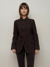 Load image into Gallery viewer, Armani Brown Houndtooth Blazer
