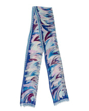 Load image into Gallery viewer, Pucci Blue and Purple Printed Scarf
