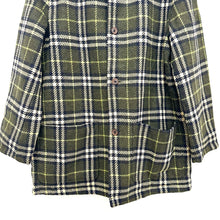 Load image into Gallery viewer, Burberry Green Plaid Reversible Jacket

