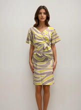 Load image into Gallery viewer, Pucci Green and Yellow Printed Midi Dress
