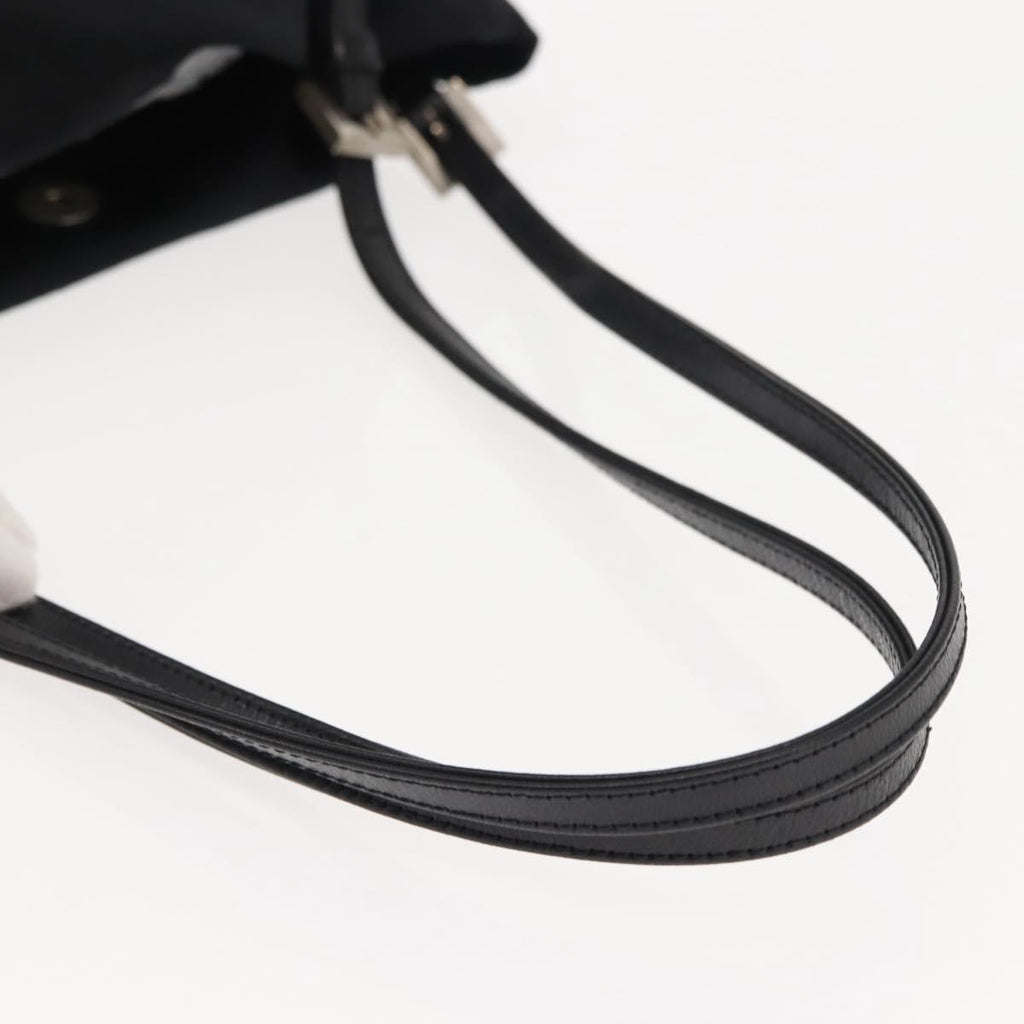 Fendi Black Nylon Baguette Tote