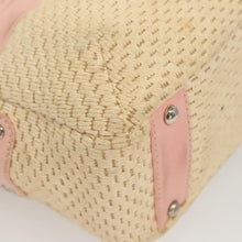 Load image into Gallery viewer, Chanel Pink and Raffia Shoulder Bag
