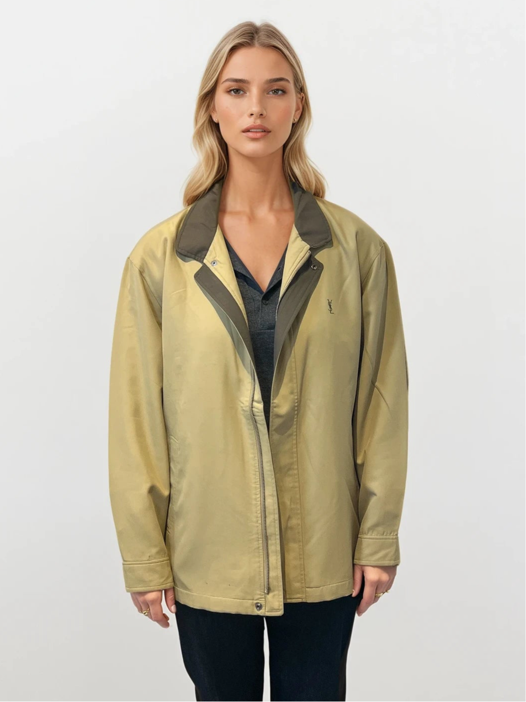 YSL Tan Bomber