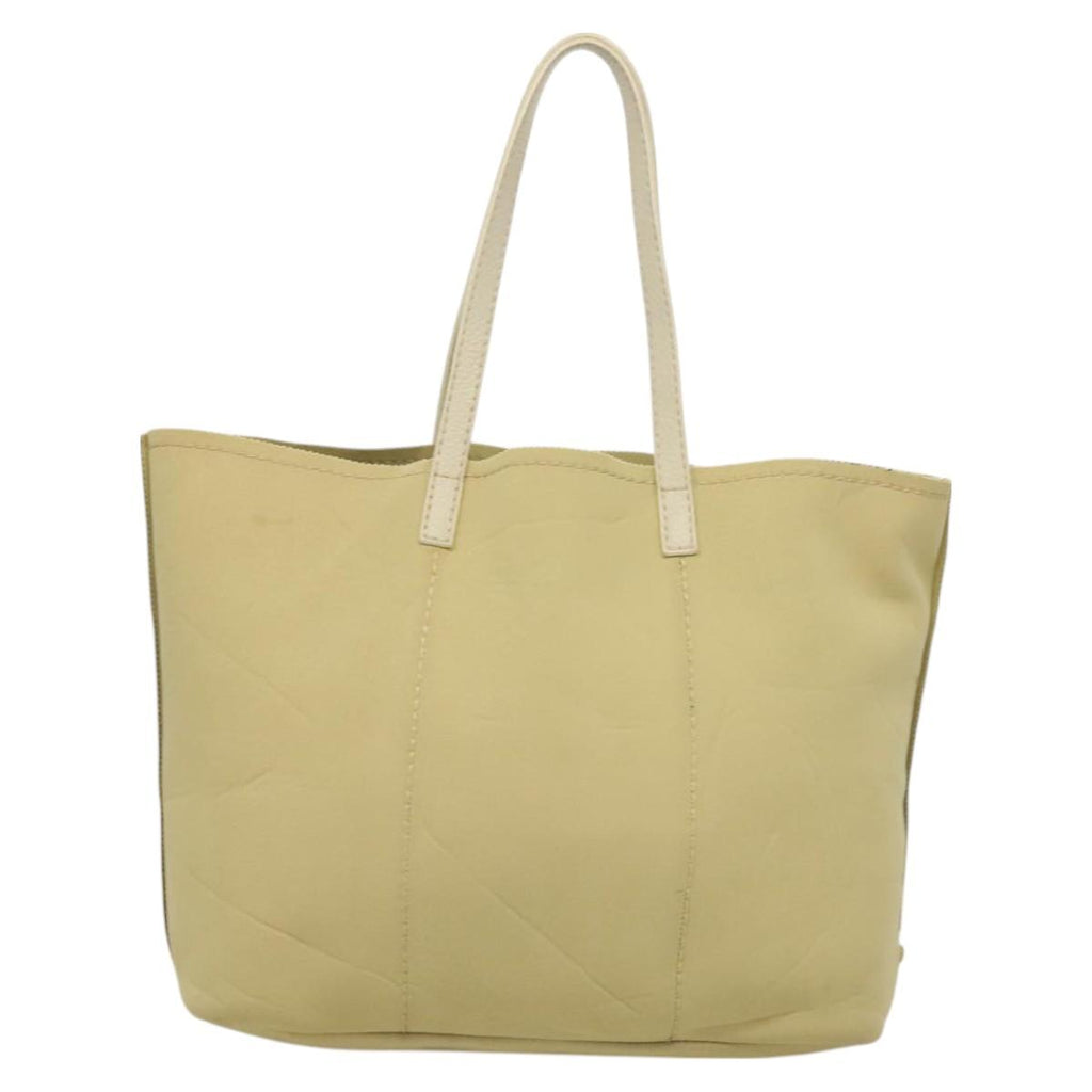 Prada Tan Logo Scuba Tote
