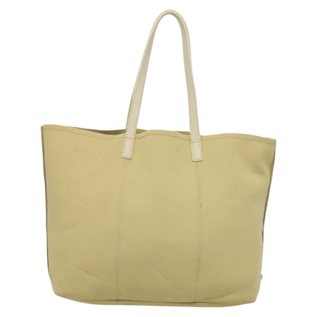 Prada Tan Logo Scuba Tote