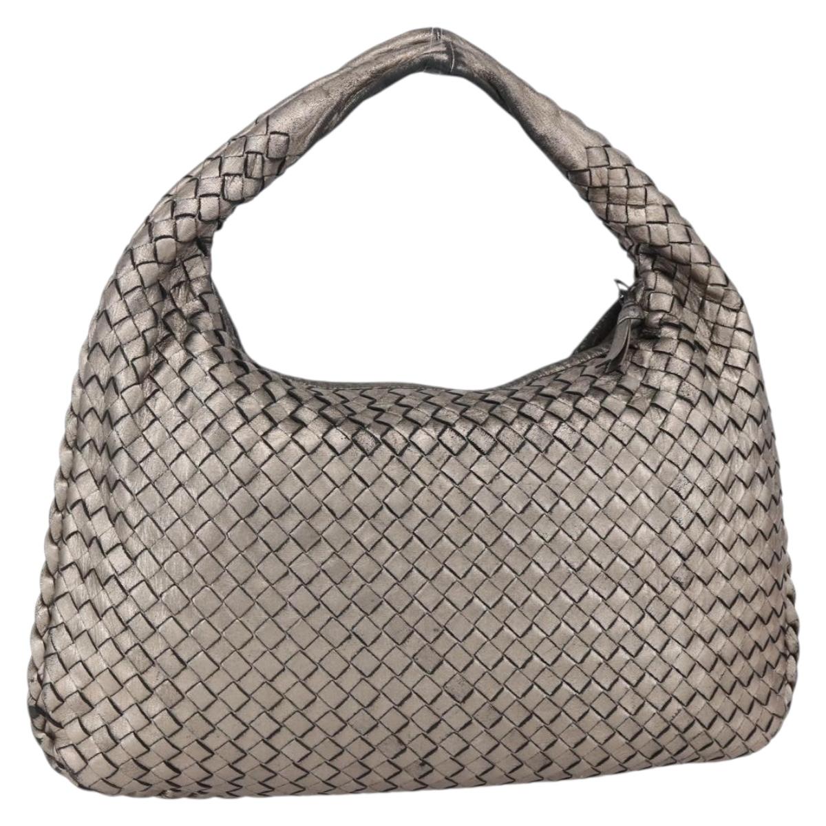 Bottega Veneta Gunmetal Hobo Bag