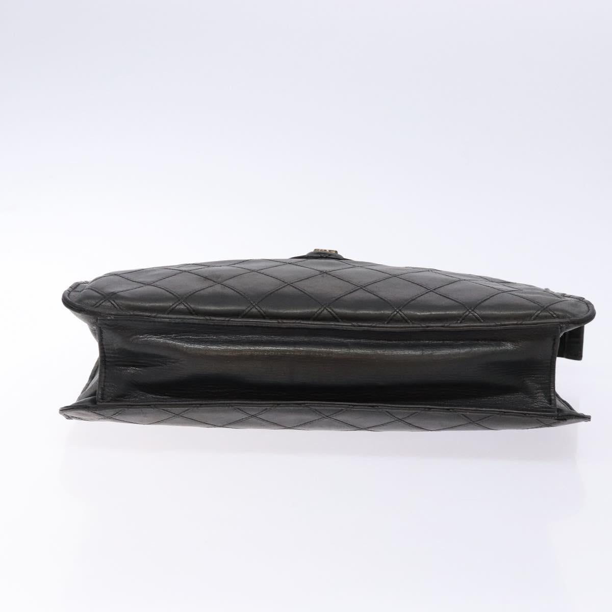 Chanel Black Leather Clutch