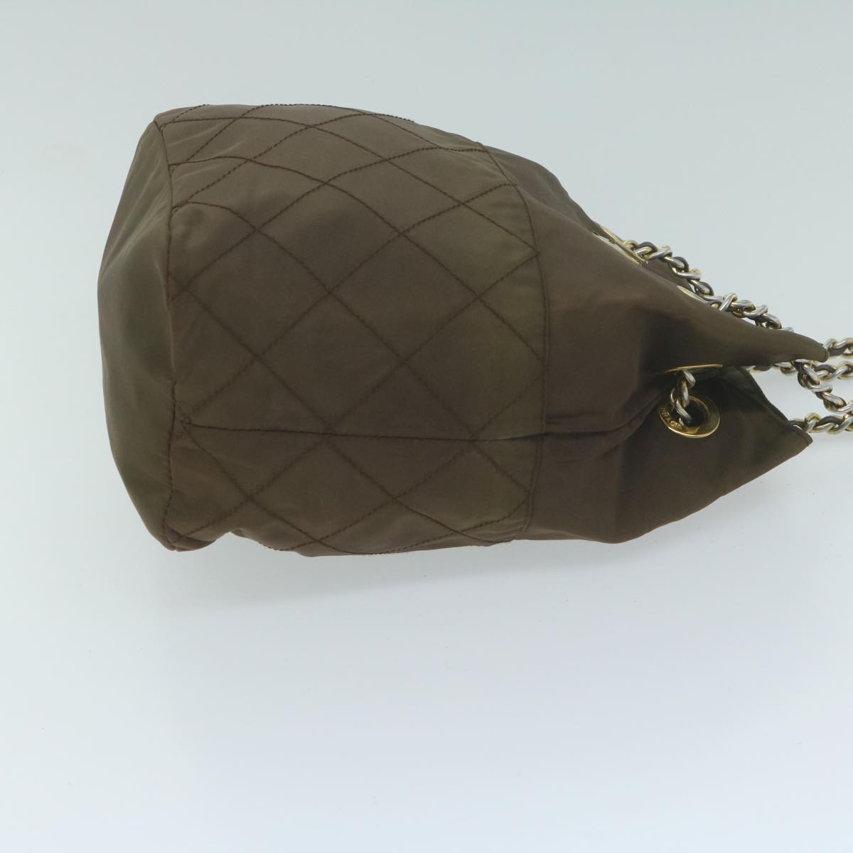 Prada Khaki Chain Shoulder Bag