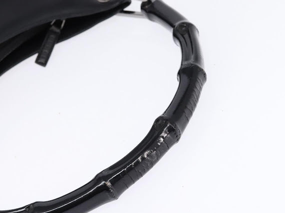 Gucci Black Bamboo Shoulder Bag