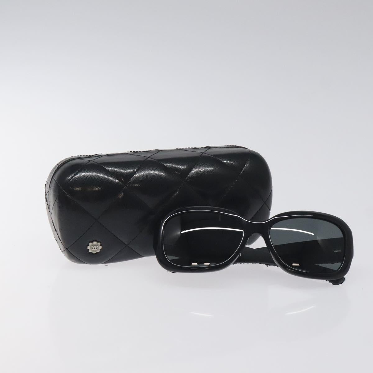 Chanel Black Tweed Sunglasses