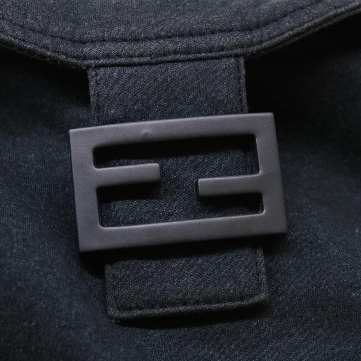 Fendi Grey Rounded Baguette