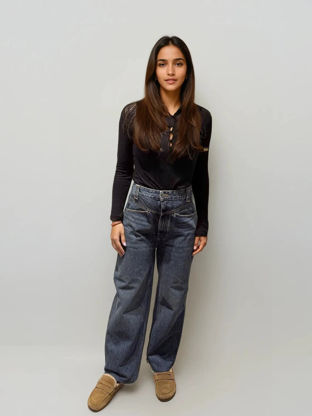 Khaite Straight Leg Jeans