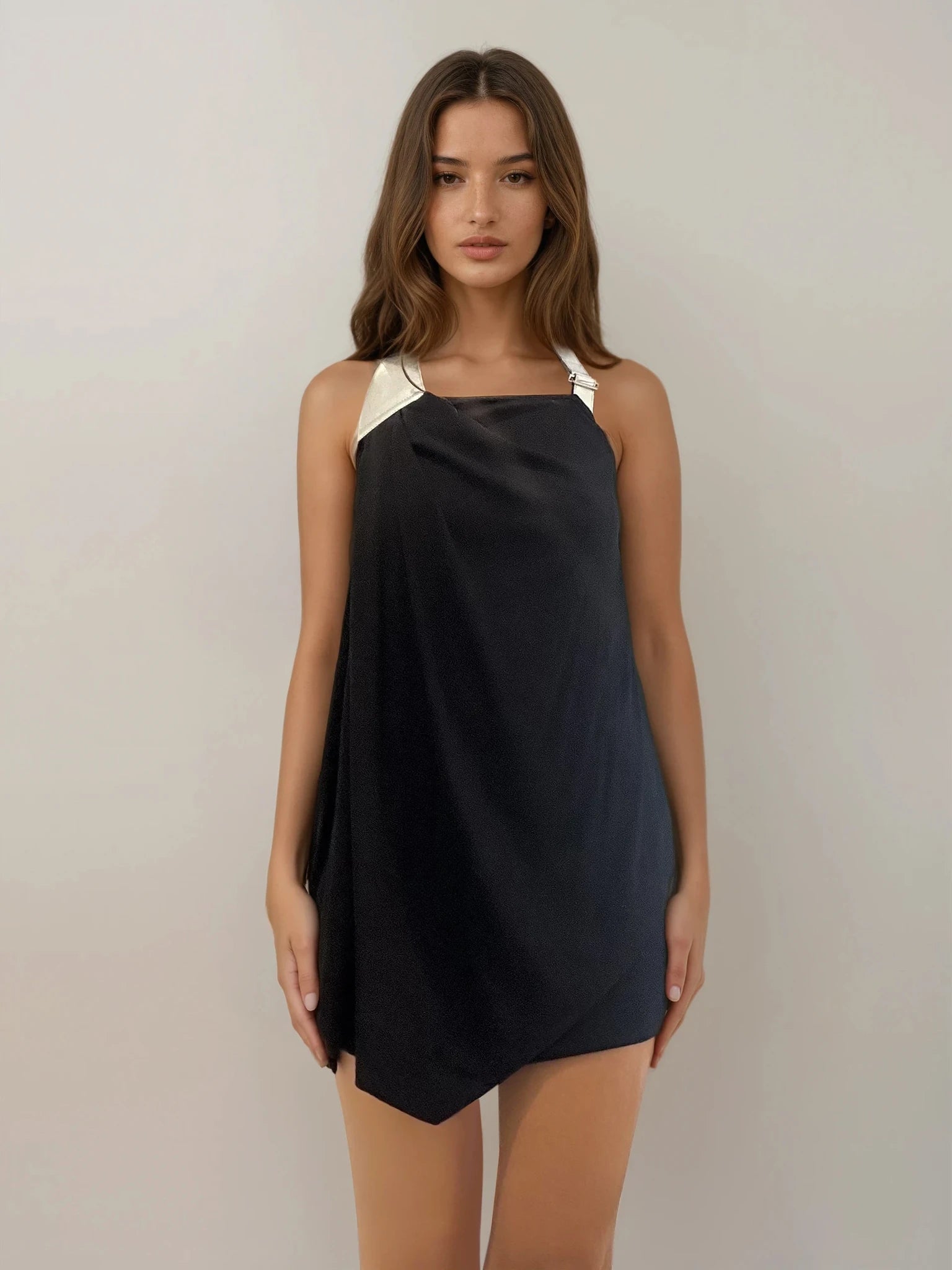 KaufmanFranco Black and Silver Top