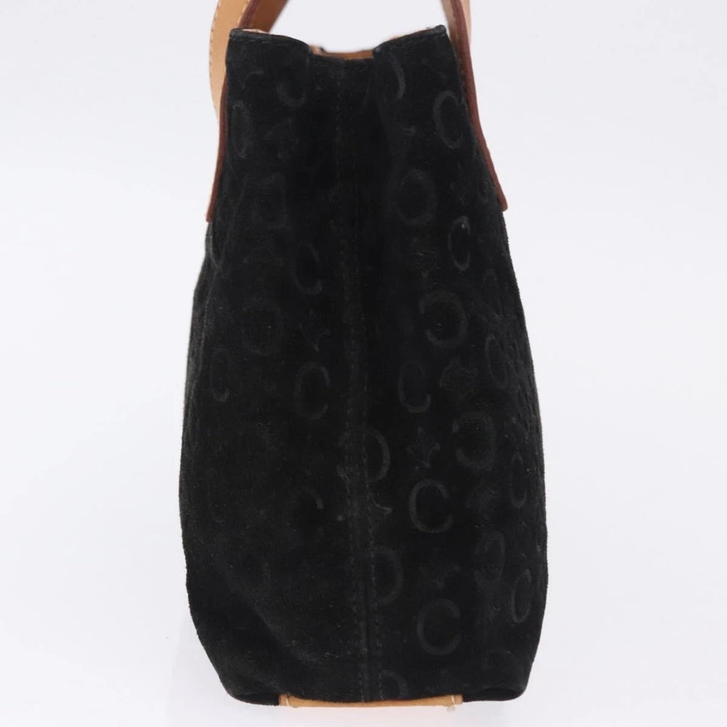 Celine Black Monogram Suede Handbag