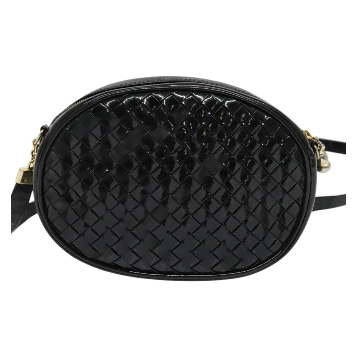 Bottega Veneta Black Patent Crossbody