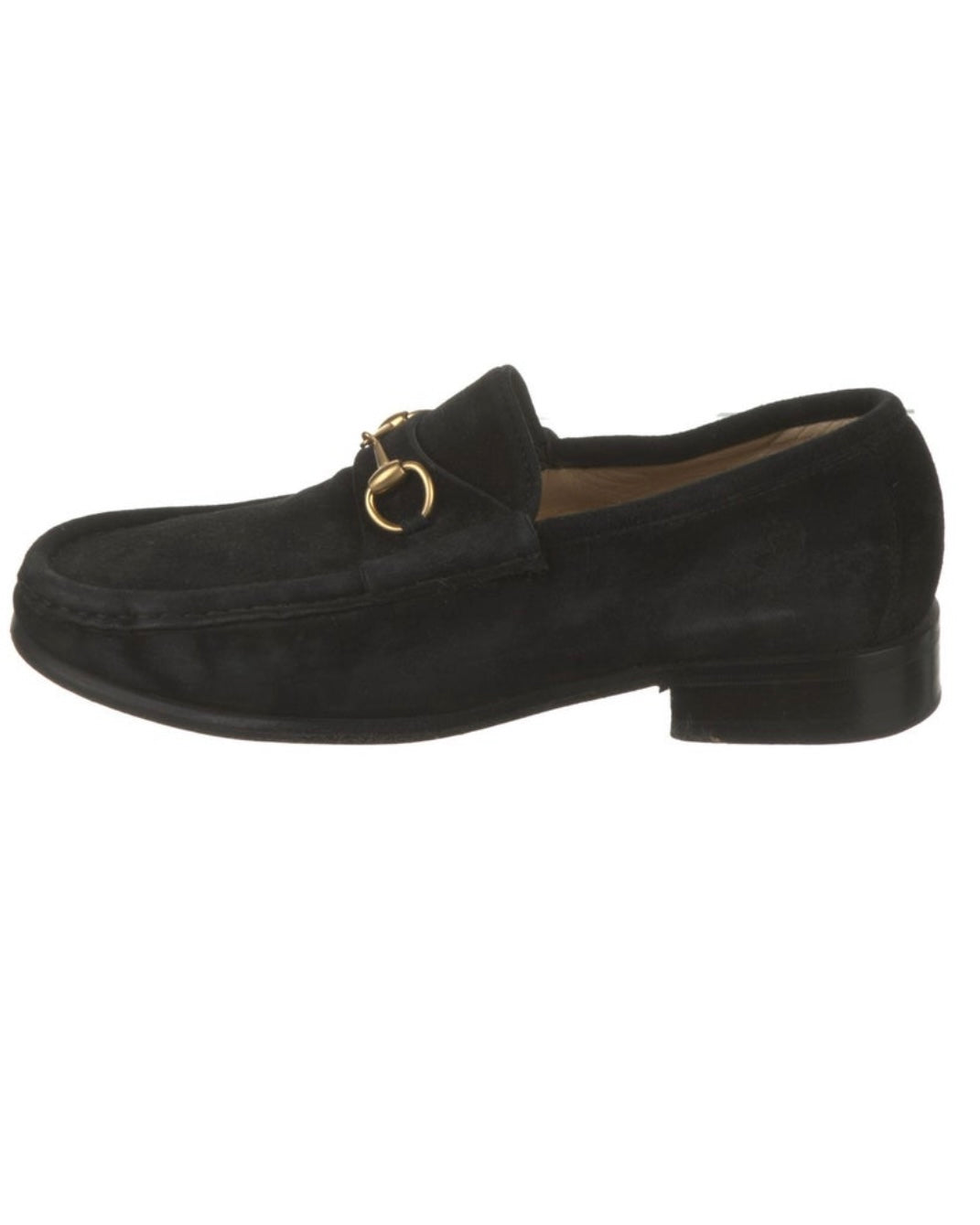 Gucci Black Suede Loafers