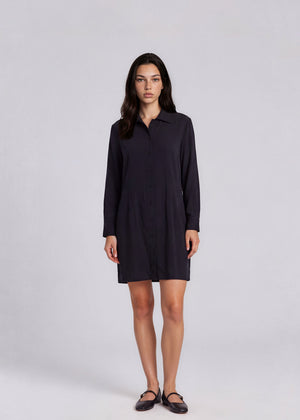 Armani Black Long Sleeve Mini Dress