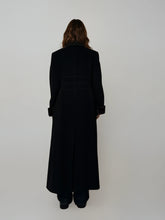 Load image into Gallery viewer, Black and Brown Fur and Cashmere Coat
