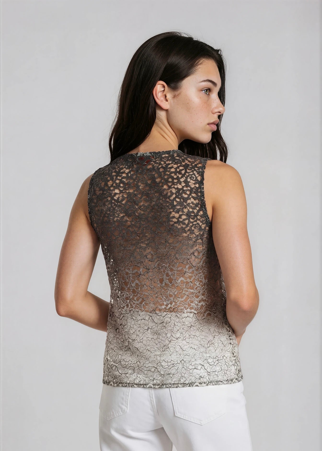 Missoni Crochet Sheer Tank
