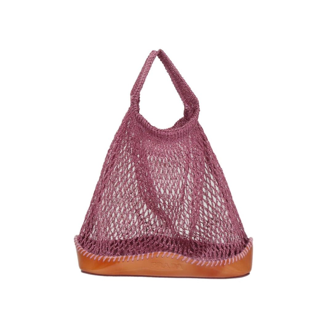 Prada Pink Crochet Tote