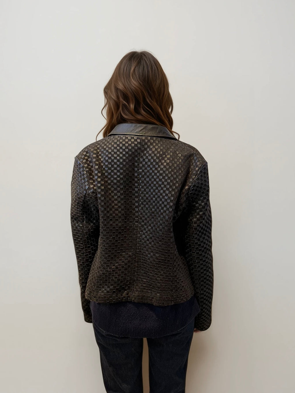 Black Quilted Leather Jacket