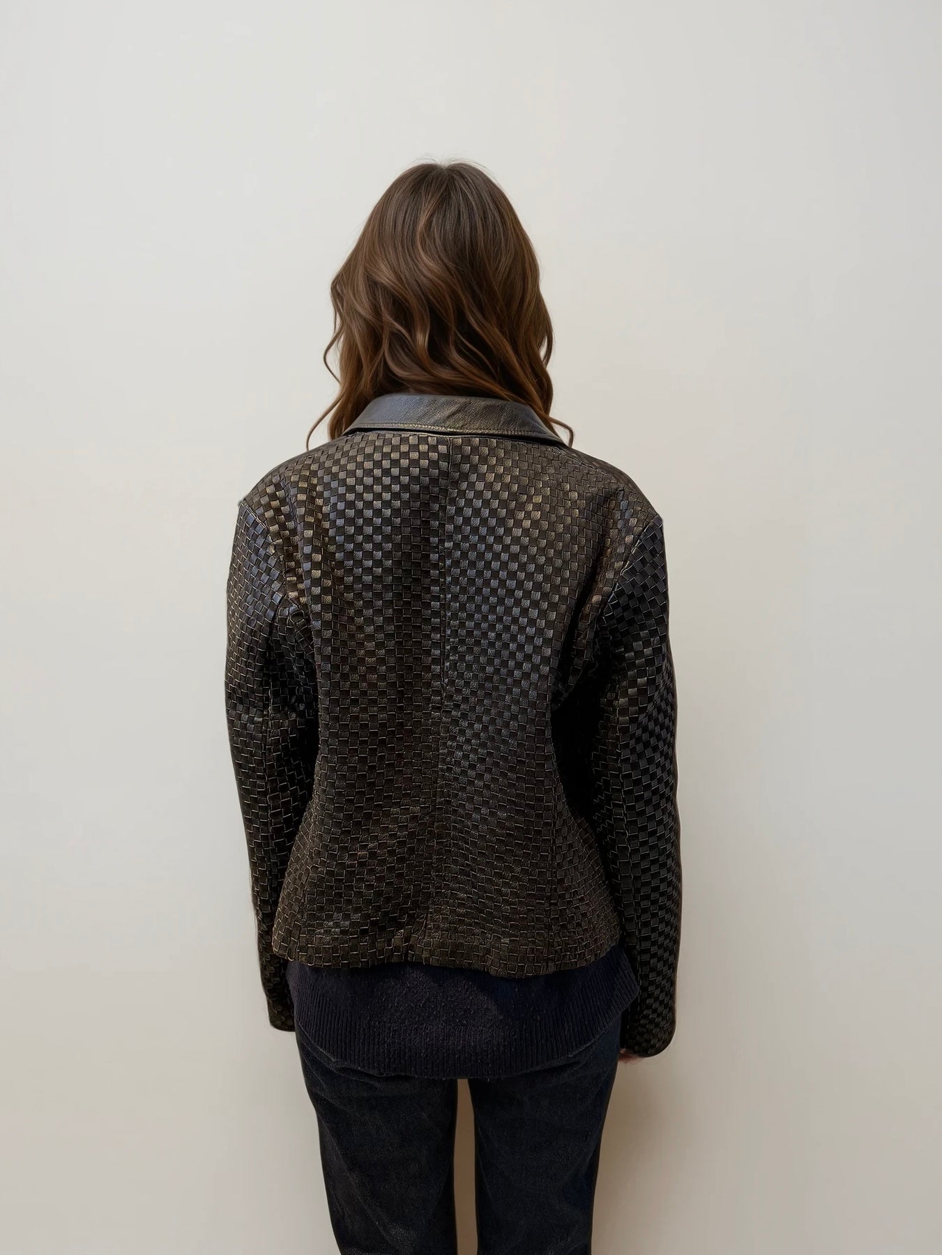 Black Quilted Leather Jacket