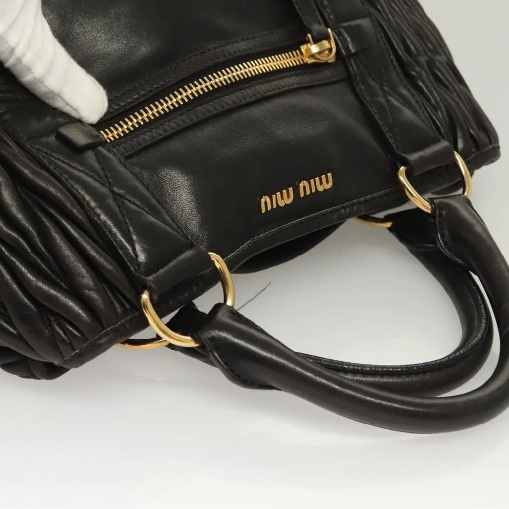 Miu Miu Black Leather Tote