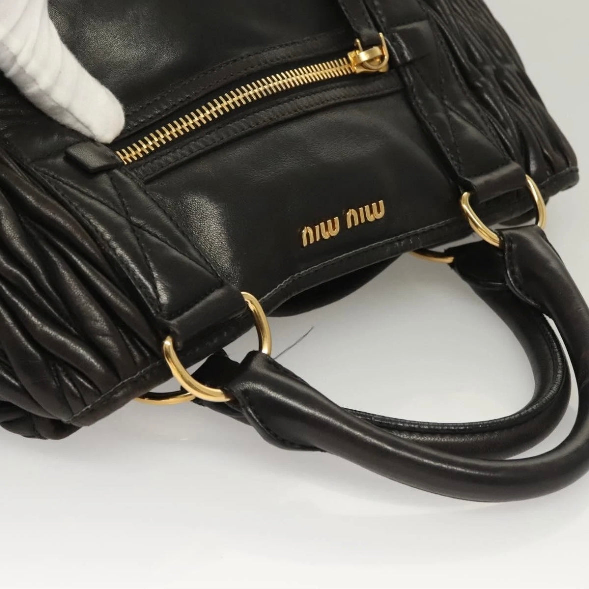 Miu Miu Black Leather Tote