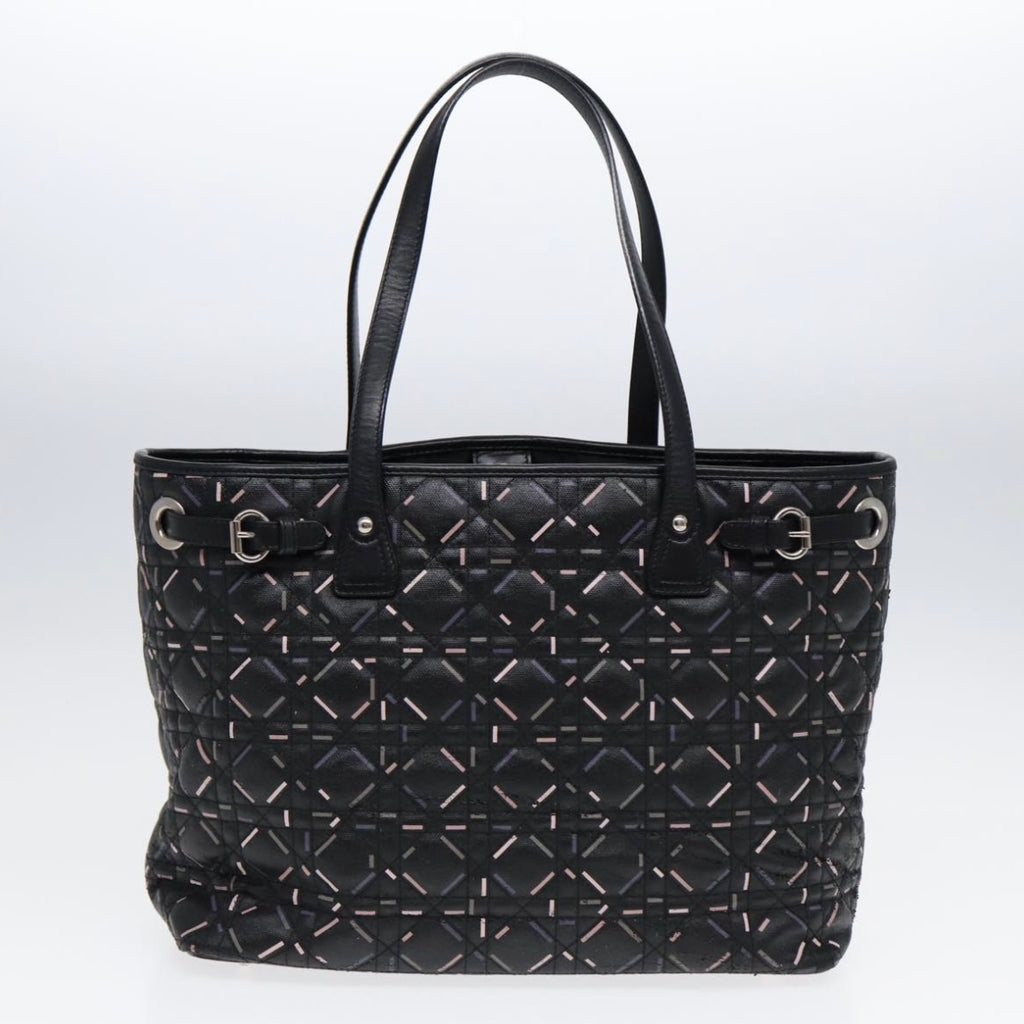Lady Dior Black Printed Tote