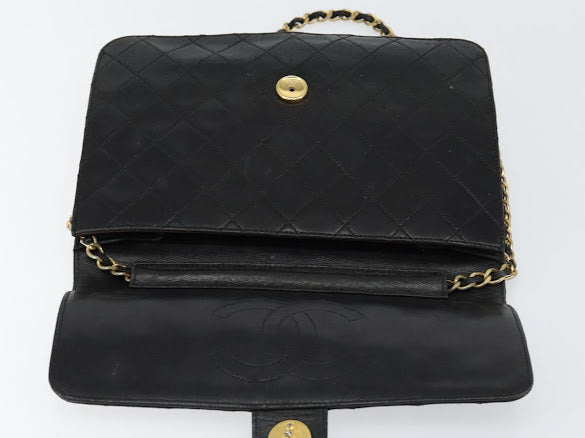 Chanel Black Leather Flap Bag