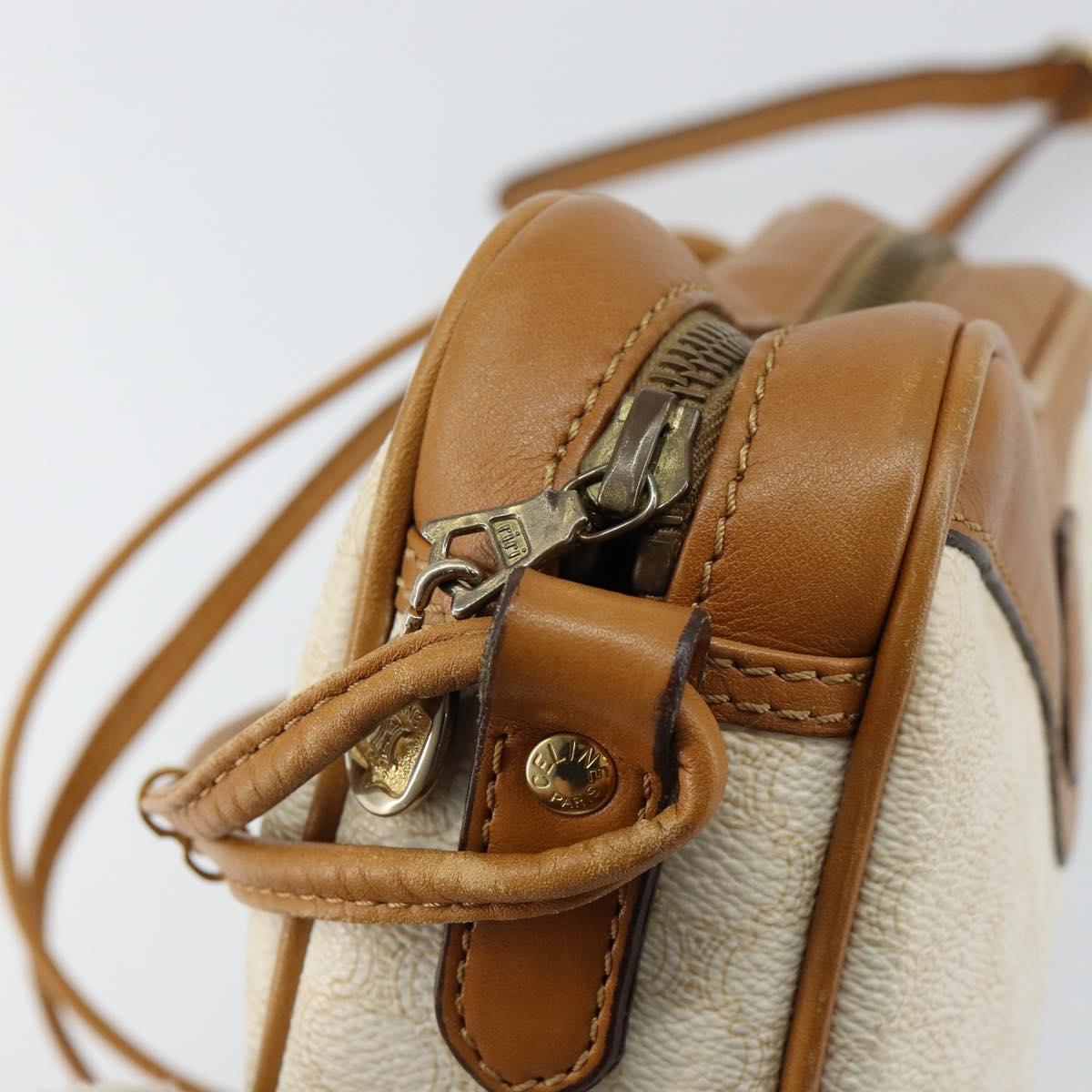 Celine White Macadam Heart Shoulder Bag