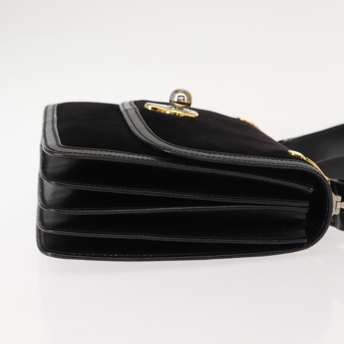 Gucci Black Suede Shoulder Bag
