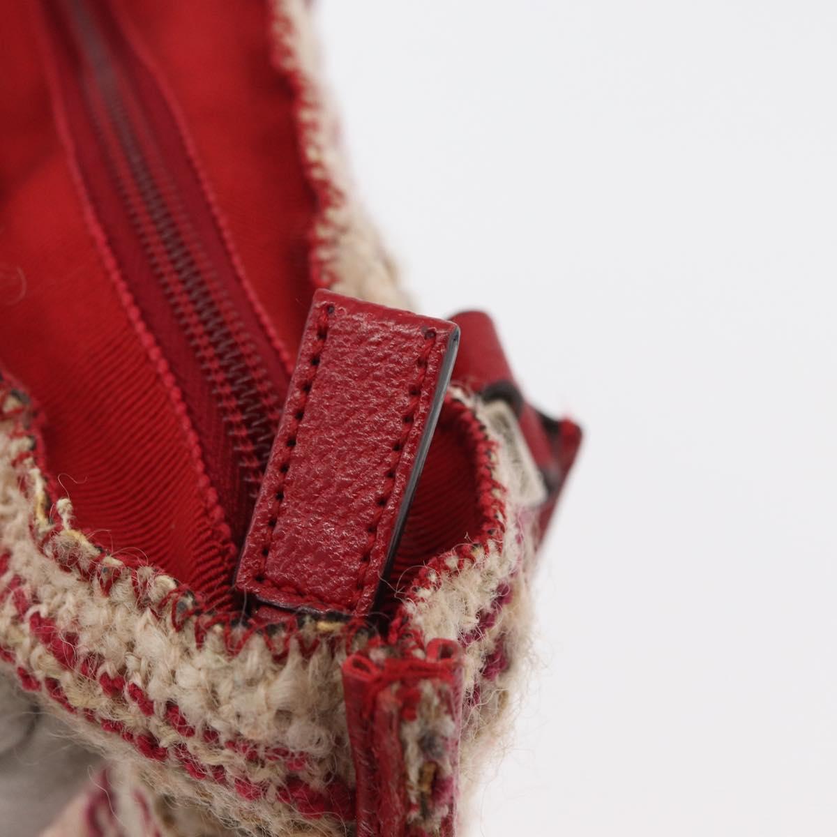 Prada Red Tweed Handbag