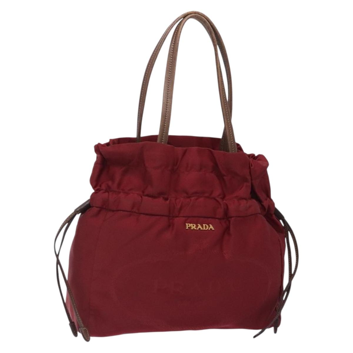 Prada Red Drawstring Handbag