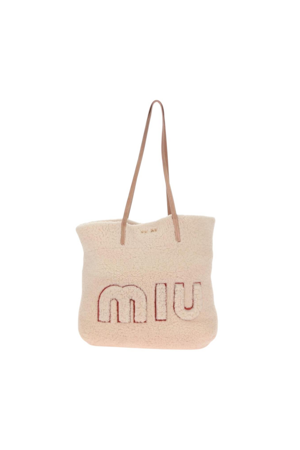 Miu Miu Pink Shearling Tote