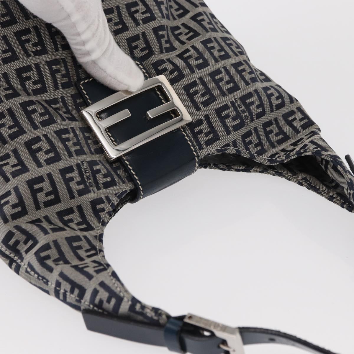 Fendi Navy Zucchino Baguette