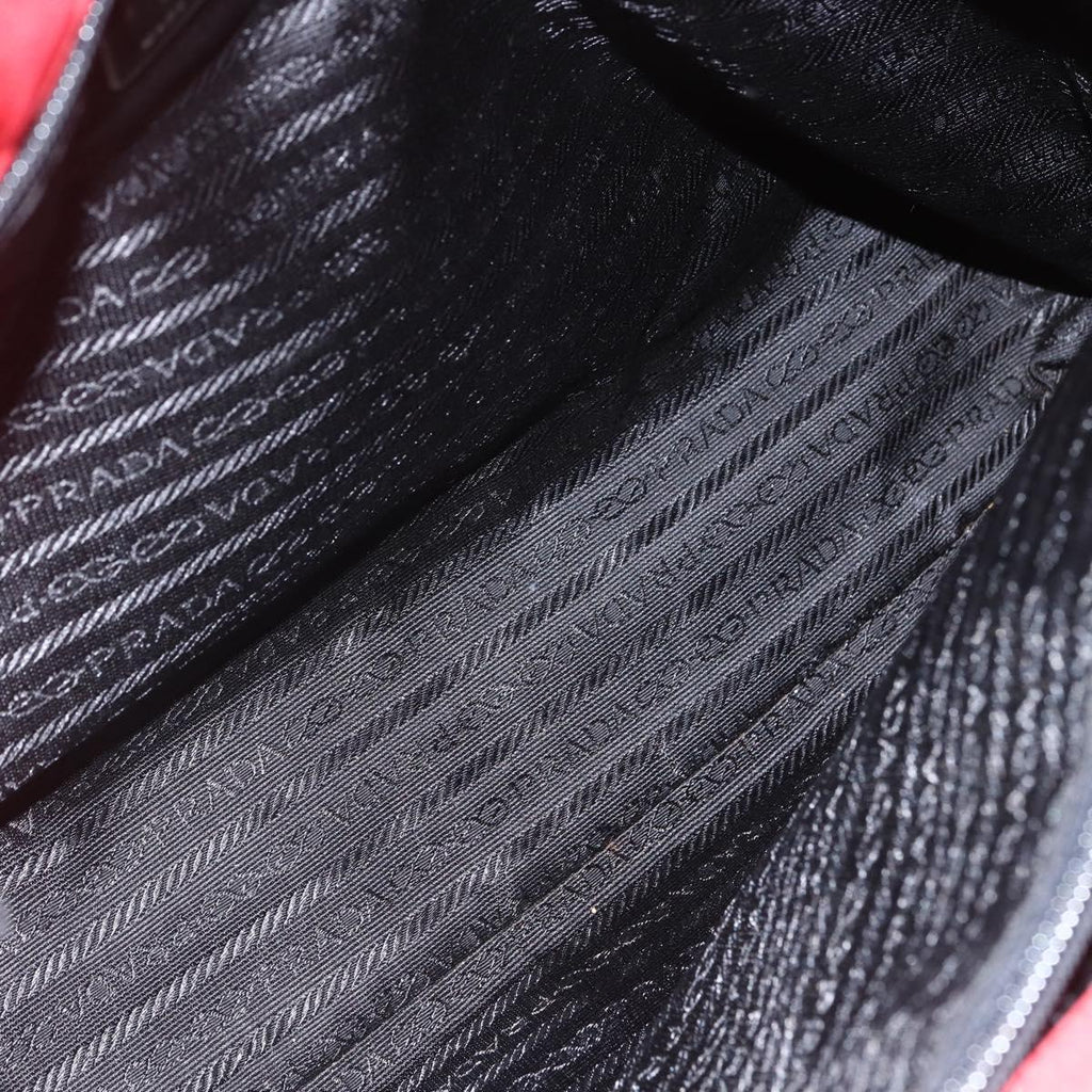 Prada Red Nylon Tote