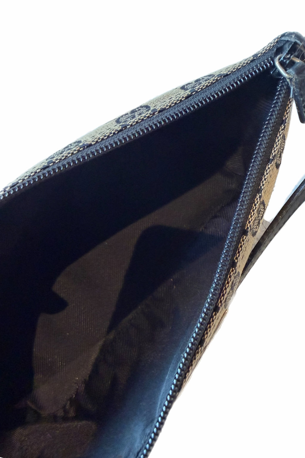 Gucci Navy Monogram Boat Pochette