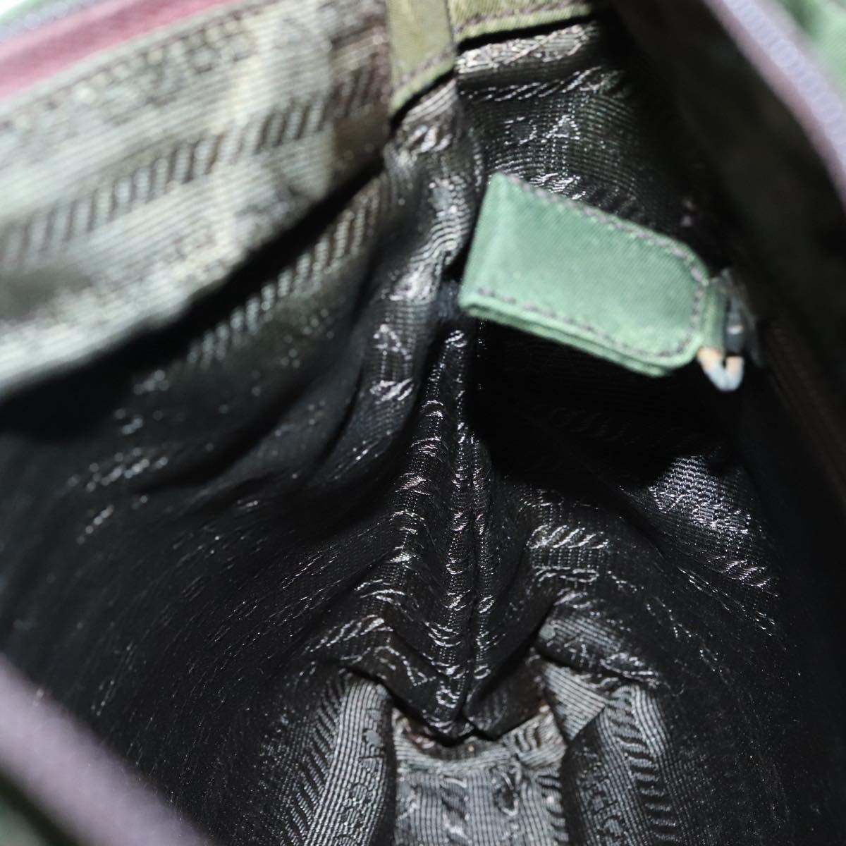 Prada Green Nylon Handbag