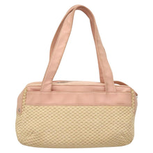 Load image into Gallery viewer, Chanel Pink and Raffia Shoulder Bag
