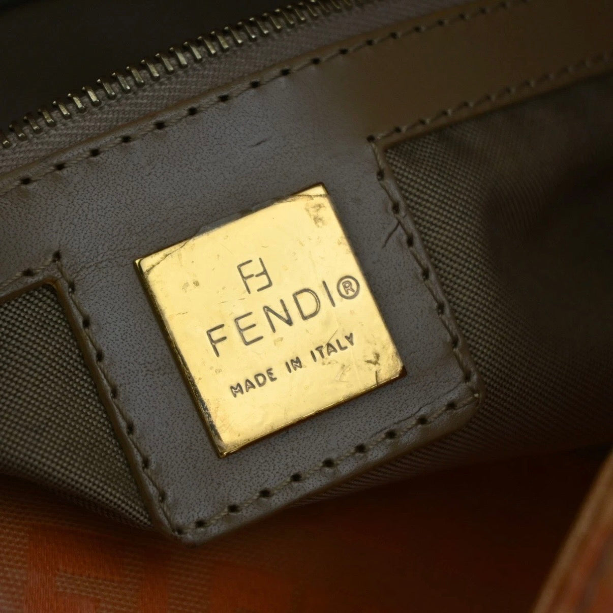 Fendi Pink Zucchino Patent Baguette