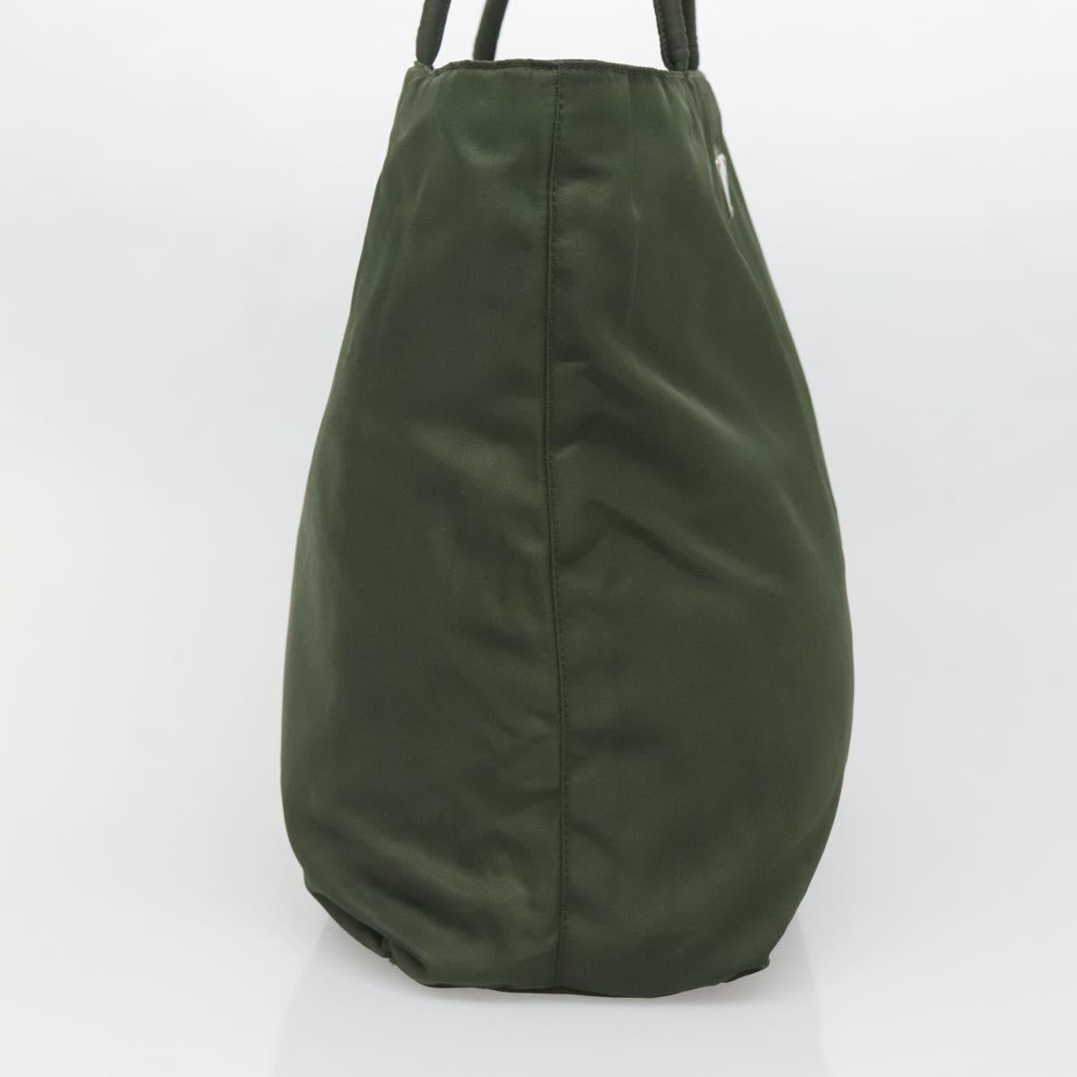 Prada Green Nylon Tote