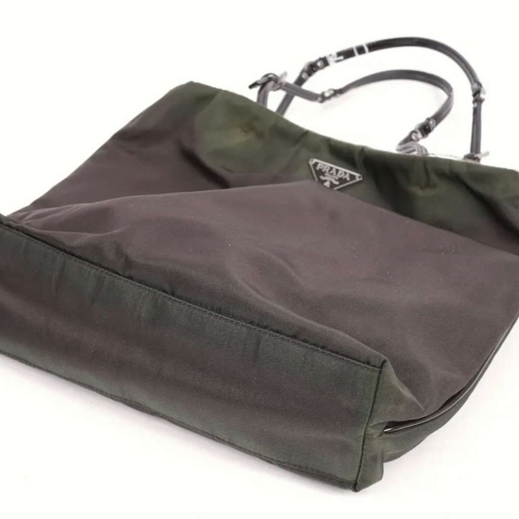 Prada Green Mini Nylon Handbag