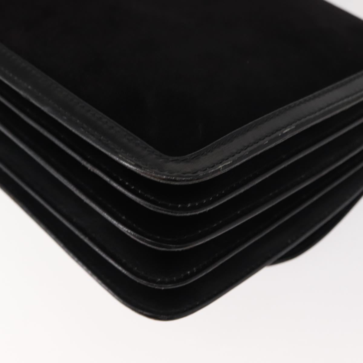 Gucci Black Suede Shoulder Bag