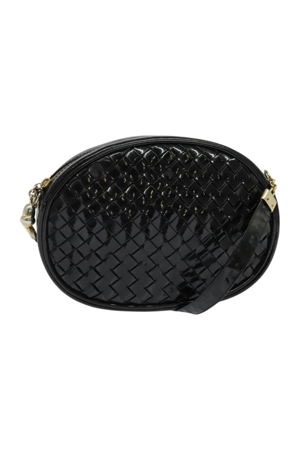 Bottega Veneta Black Patent Crossbody