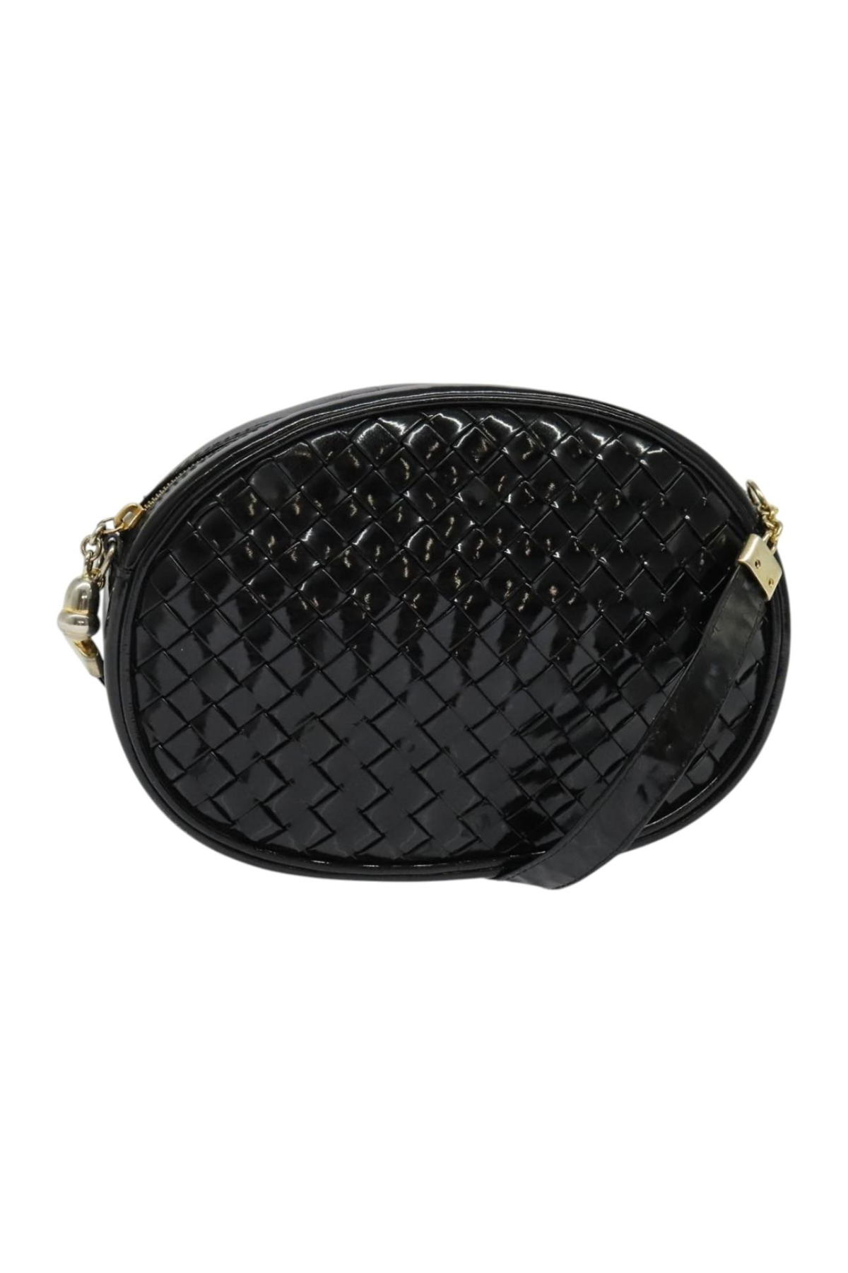 Bottega Veneta Black Patent Crossbody