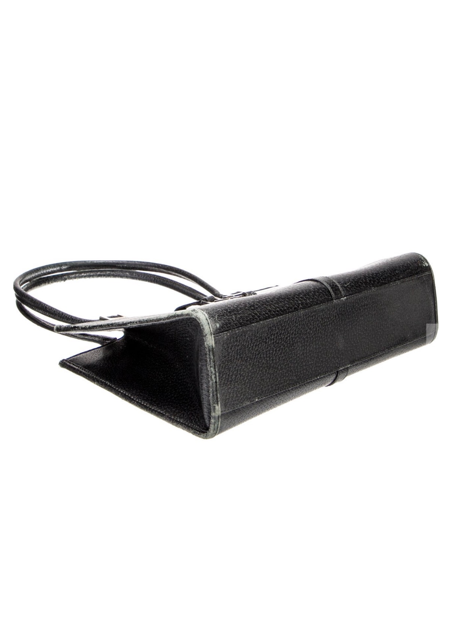 Gucci Black Leather Rectangle Jackie