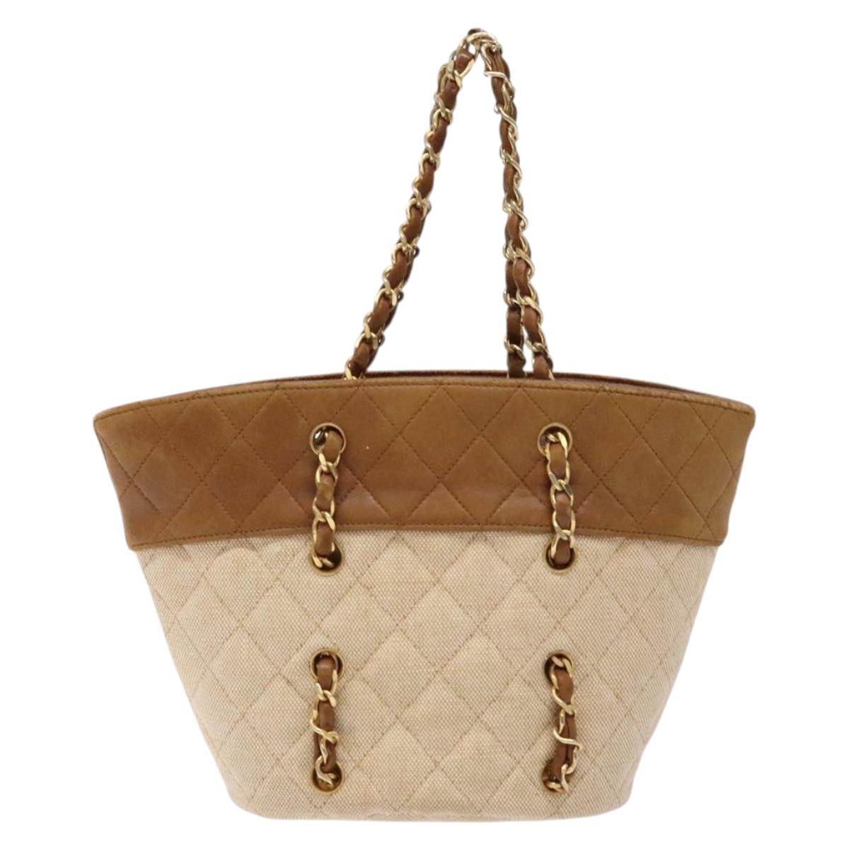 Chanel Brown Quilted Tote